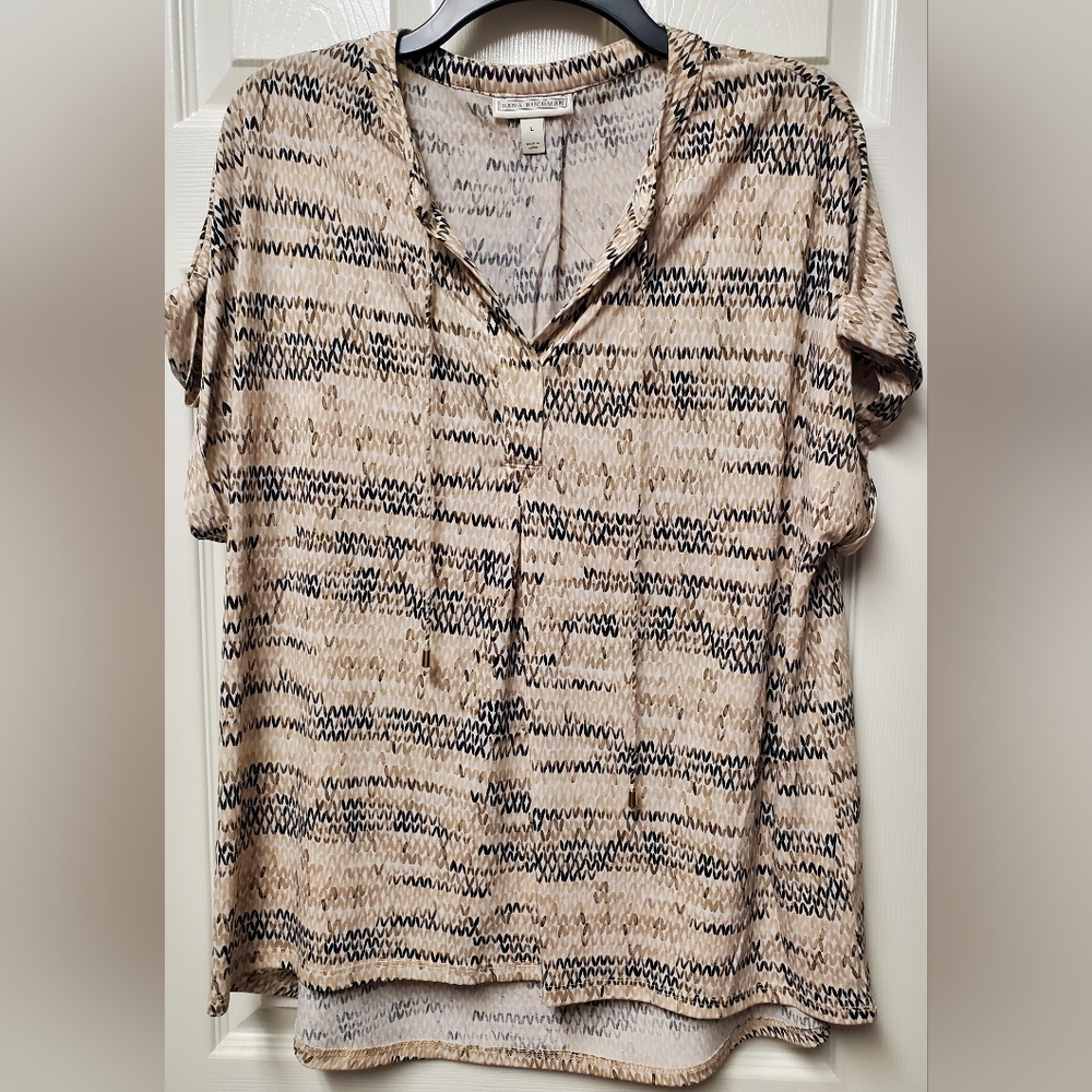 Clothes~ Dana Buchman short sleeve top, blouse, shirt~ EUC~ Sz Large L. Nice!
